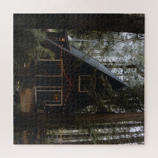 A-FRAME KABIN IN WOODS JIGSAW PUZZLE (Horizontal)
