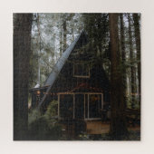 A-FRAME KABIN IN WOODS JIGSAW PUZZLE (Vertikal)