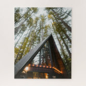 A-FRAME KABIN IN WOODS JIGSAW PUZZLE (Vertikal)