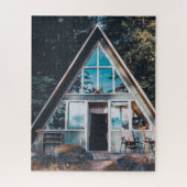 A-FRAME RUSTIC CABIN JIGSAW PUZZLE (Vertikal)