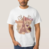 A France Eiffel Tower T - Shirt (Vorderseite)