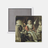 A French Interior, c.1645 Magnet (Vorderseite/Rückseite)