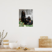 "A Friend for Life" Gordon Setter Malplakat Poster (Küche)