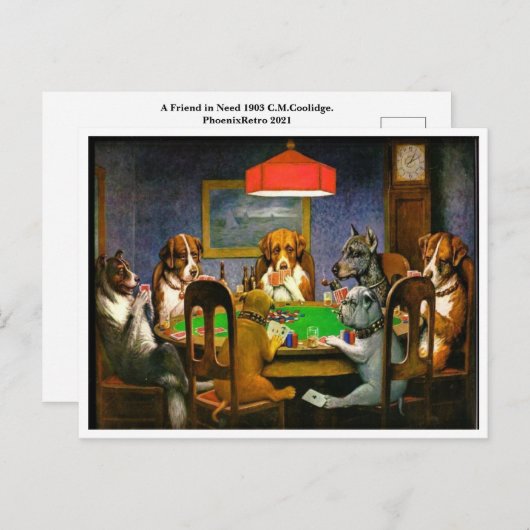A Friend in Need 1903 C.M.Coolidge Postkarte (Vorne/Hinten)