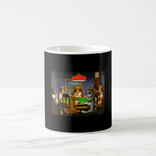 A Friend in Need (Dogs Playing Poker) Kaffeetasse (Mittel)