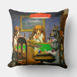 A Friend in Need Dogs Poker spielen Kissen