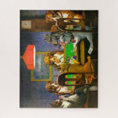 A Friend in Need Hogs Playing Poker 1903 Puzzle (Vertikal)