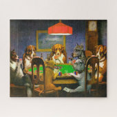 A Friend in Need Hogs Playing Poker 1903 Puzzle (Horizontal)