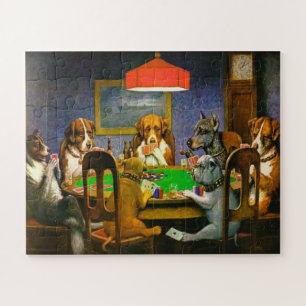 A Friend in Need Hogs Playing Poker 1903 Puzzle