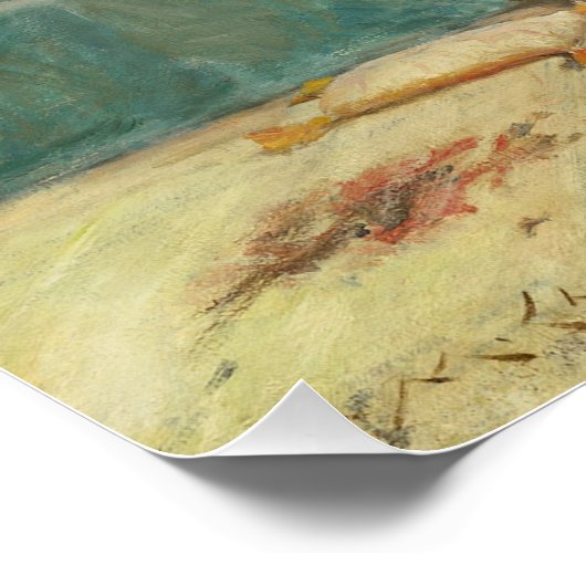 A Friendly Call, 1895 (Öl auf Leinwand) Poster (Ecke)