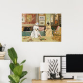 A Friendly Call, 1895 (Öl auf Leinwand) Poster (Heimbüro)