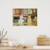 A Friendly Call, 1895 (Öl auf Leinwand) Poster (Küche)