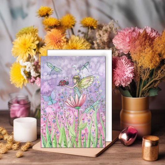 A Friendly Encounter Fairy Greeting Card Karte