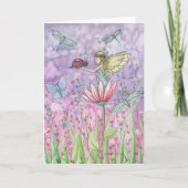 A Friendly Encounter Fairy Greeting Card Karte (Vorderseite)