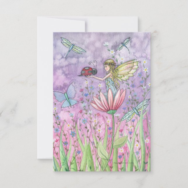 A Friendly Encounter Fairy Postcard (Vorderseite)