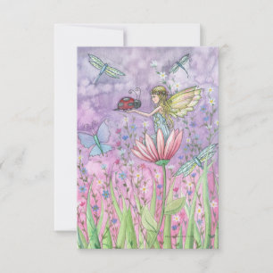 A Friendly Encounter Fairy Postcard