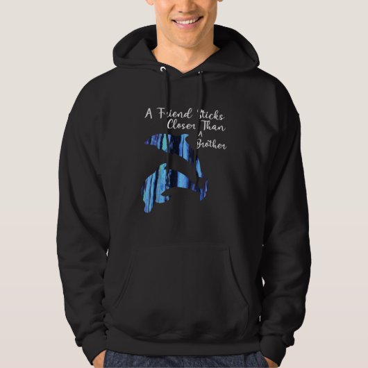 A Friends Sticks Closer Than a Brother Hoodie (Vorderseite)