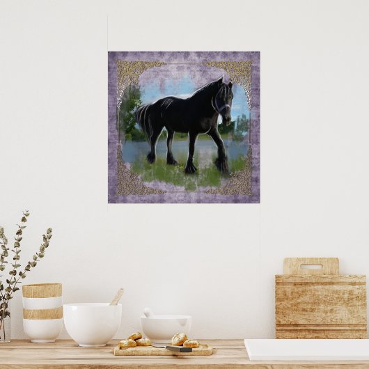 A Friesian Beauty - Poster (Küche)