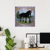 A Friesian Beauty - Poster (Heimbüro)