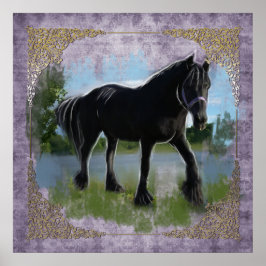 A Friesian Beauty - Poster