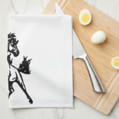 A Frisky Jumping Horse in the Wild Geschirrtuch