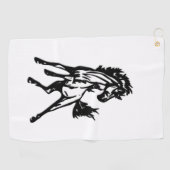 A Frisky Jumping Horse in the Wild Golfhandtuch (Horizontal)