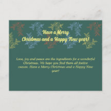 a Frohe Weihnachten und ein Happy New Year Card v5