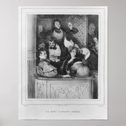A front theatre box, engraved by Julien Poster (Vorne)