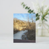 A Frozen Stream in the Burlington Iowa  Postkarte (Stehend Vorderseite)