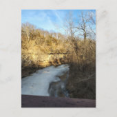 A Frozen Stream in the Burlington Iowa  Postkarte (Vorderseite)