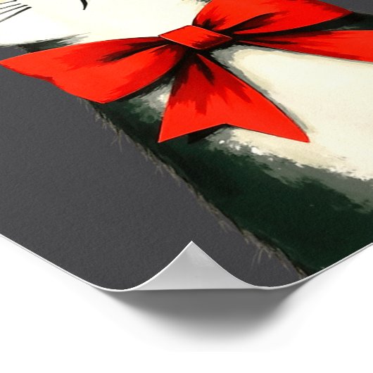 A Frumpy Holiday Cat Fun Design  Poster (Ecke)