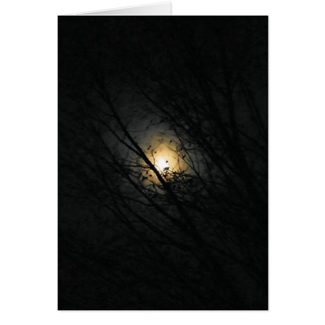 A Full Moon Makes it Creepy - Blank Inside Card (Vorne)
