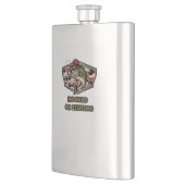 A fun and bold illustration of a cool bass flachmann (Links)