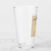 A fun and quirky “Sip Happens” pint glass Glas (Rechts)