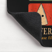 A Fun Puzzle, Same...different Hat,funny Protest T Mousepad (Ecke)