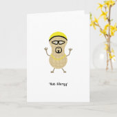 A funny card for anyone with a nut allergy karte (Gelbe Blume)