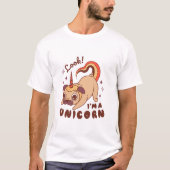 A funny pug unicorn Look I'm a Unicorn T-Shirt (Vorderseite)