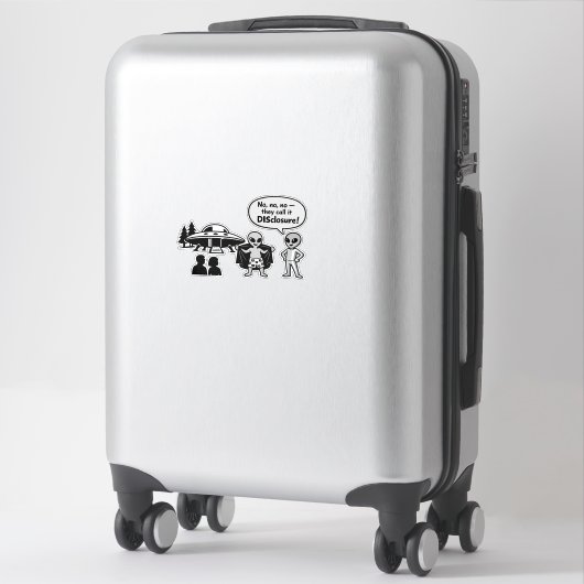A funny take on The Disclosure movement Aufkleber (Koffer)