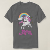 A Für Adley Adley Rainbow Unicorn T-Shirt (Design vorne)