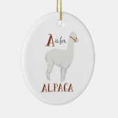 A für Alpaca Keramik Ornament (Rechts)