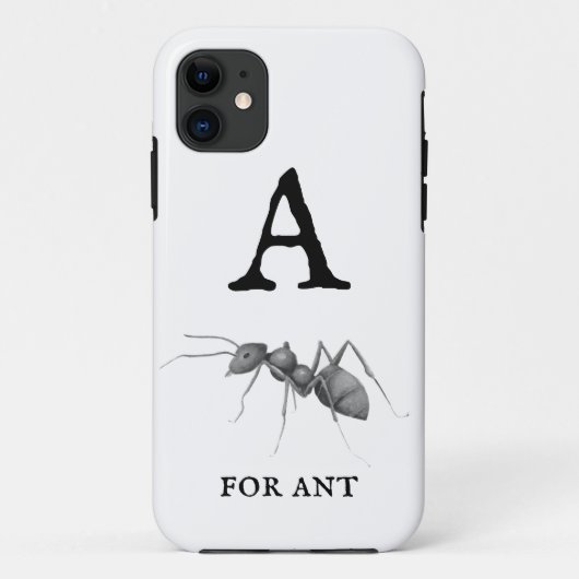 ‚A‘ für Ant Case-Mate iPhone Hülle (Rückseite)