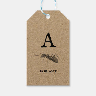‚A‘ für Ant Geschenkanhänger
