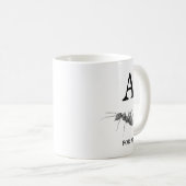 ‚A‘ für Ant  Kaffeetasse (VorderseiteRechts)