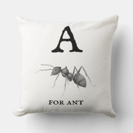 ‚A‘ für Ant Kissen