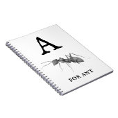 ‚A‘ für Ant Notizblock (Rechte Seite)