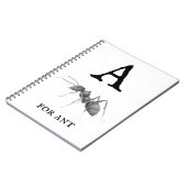 ‚A‘ für Ant Notizblock (Linke Seite)