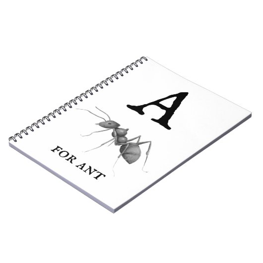 ‚A‘ für Ant Notizblock (Linke Seite)