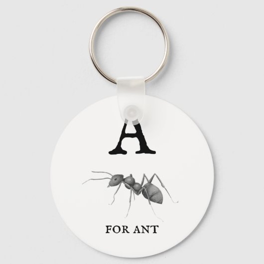 ‚A‘ für Ant Schlüsselanhänger (Vorderseite)