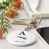 ‚A‘ für Ant Schlüsselanhänger (Seite)