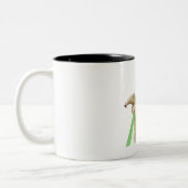 A für Anteater-Initiale - Tasse - Grün (Links)